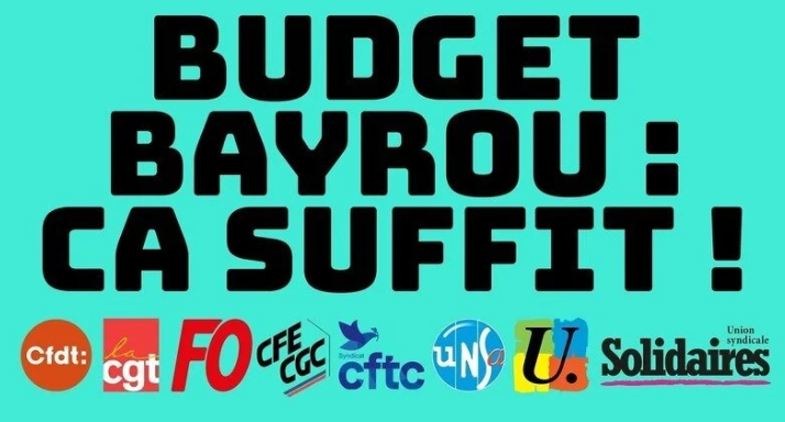 Budget les sacrifices pour le monde du 