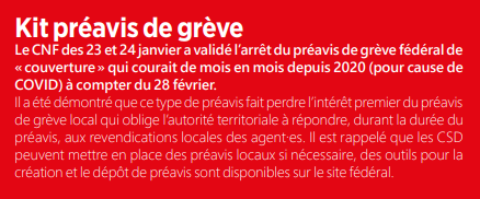 Préavis de grève